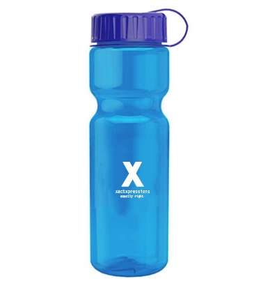 Champion - 28 oz. Trans. Bottle-Tethered Lid