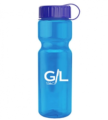 Champion - 28 oz. Trans. Bottle-Tethered Lid