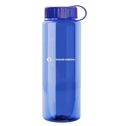 The Guzzler - 32 oz. Trans. Bottle-Tethered Lid