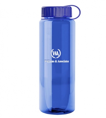 The Guzzler - 32 oz. Trans. Bottle-Tethered Lid