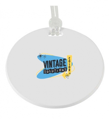 Round Digital Luggage Tag