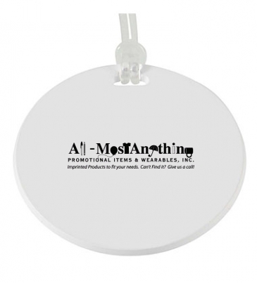 Round Digital Luggage Tag