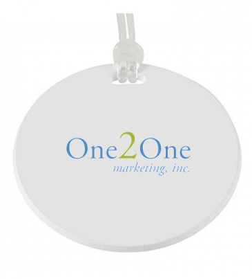 Round Digital Luggage Tag