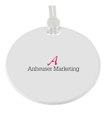 Round Digital Luggage Tag