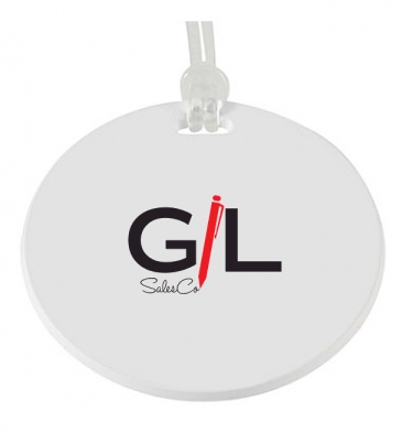 Round Digital Luggage Tag