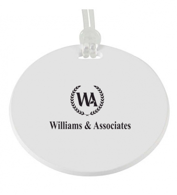 Round Digital Luggage Tag