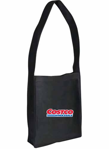 Non-Woven Messenger Tote Bag With Hook And Loop Closure