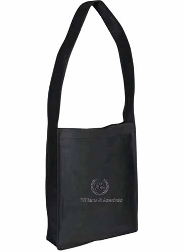 Non-Woven Messenger Tote Bag With Hook And Loop Closure