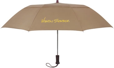 44" Arc Telescopic Folding Wood Handle Umbrella