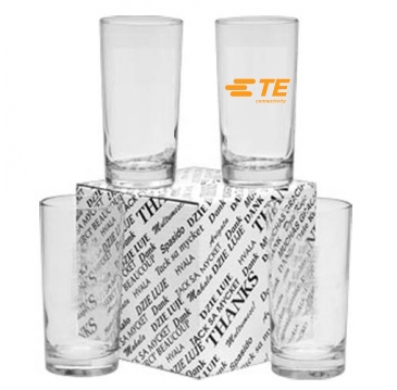 12 oz. Deluxe Beverage Thank You Set - Deep Etched