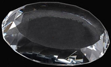 Faceted Oval Paperweight