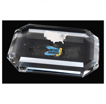Faceted Rectangle Paperweight