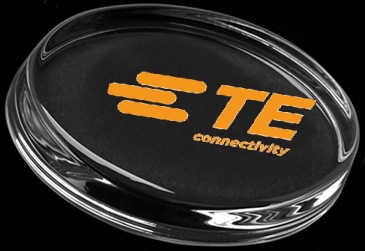 Oval Paperweight - Deep Etched