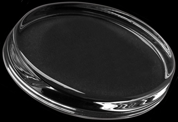 Oval Paperweight - Deep Etched