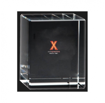 Large Cube Paperweight