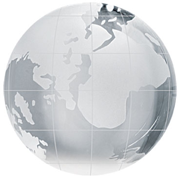 Crystal Globe Paperweight