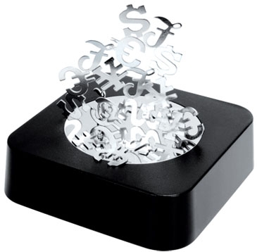 International Dollar Sign Magnetic Sculpture Block
