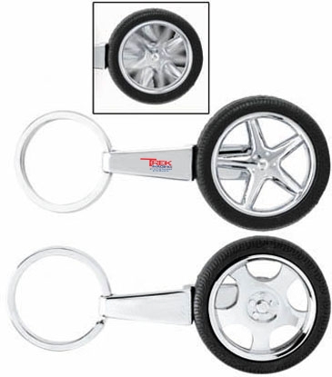Spinning Tire Key Chain