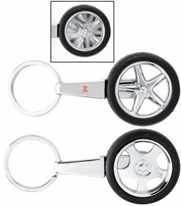 Spinning Tire Key Chain