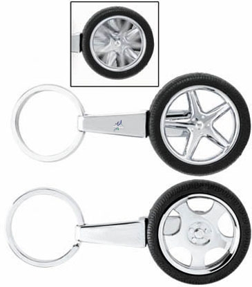 Spinning Tire Key Chain