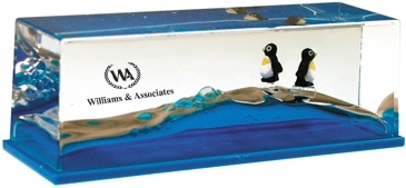 Penguin Wave Paperweight