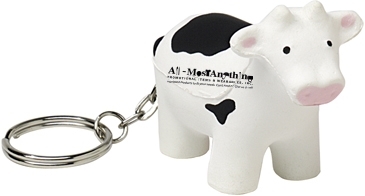 Cow Keyring Stress Reliever