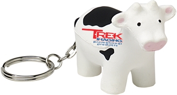 Cow Keyring Stress Reliever