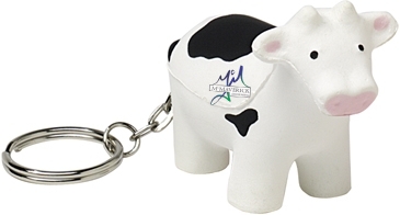 Cow Keyring Stress Reliever