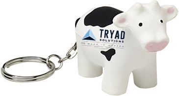 Cow Keyring Stress Reliever