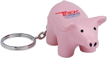 Pig Keyring Stress Reliever