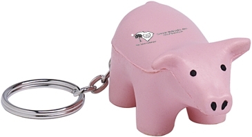 Pig Keyring Stress Reliever