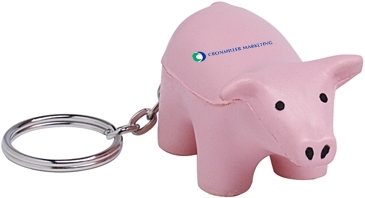 Pig Keyring Stress Reliever