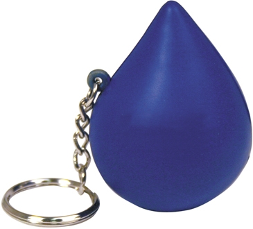 Blue Drop Stress Reliever Keyring