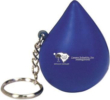Blue Drop Stress Reliever Keyring