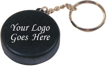 Hockey Puck Keyring Stress Reliever