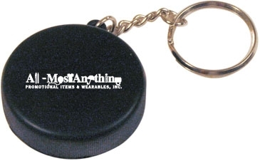 Hockey Puck Keyring Stress Reliever