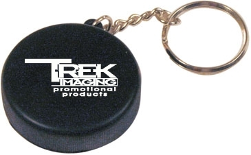 Hockey Puck Keyring Stress Reliever