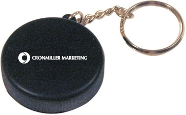 Hockey Puck Keyring Stress Reliever