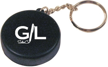 Hockey Puck Keyring Stress Reliever