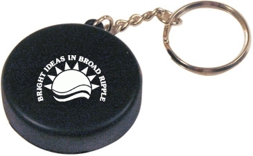 Hockey Puck Keyring Stress Reliever