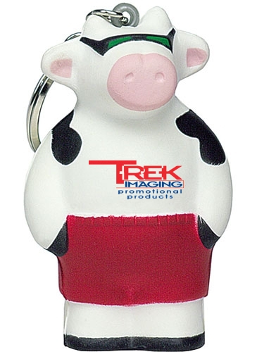 Cool Beach Cow Keyring Stress Reliever