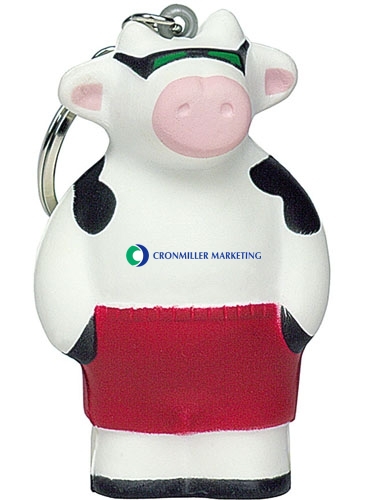 Cool Beach Cow Keyring Stress Reliever