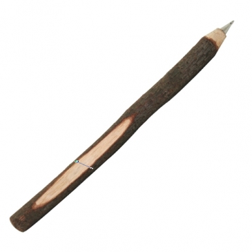 Wooden Twig Pen With Bark