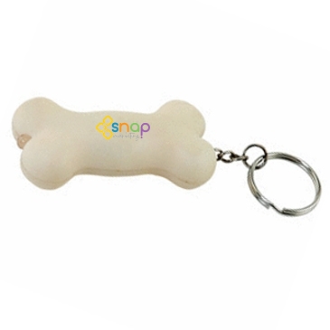 Light Up Dog Bone Keytag