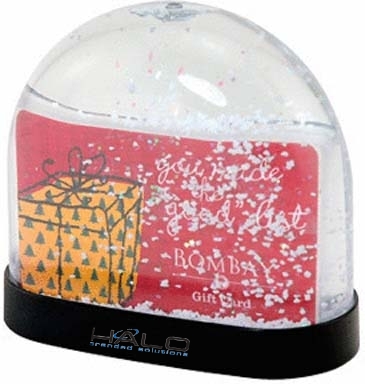 Gift Card Snow Globe