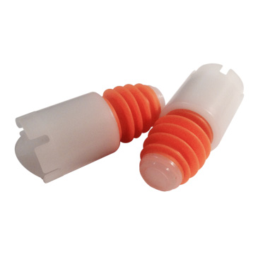 Bottle Stopper - Orange/White
