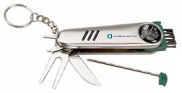 Multi-Function Golf Divot Tool With 6 Tools