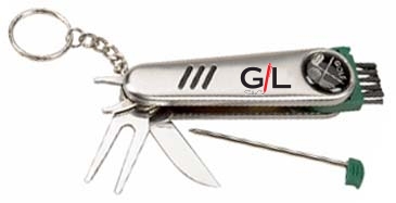 Multi-Function Golf Divot Tool With 6 Tools