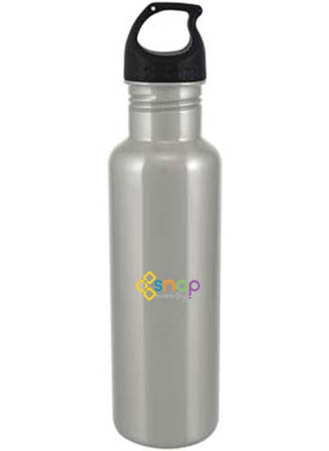 24 oz Single Wall 18/8 Stainless Steel Water Bottle