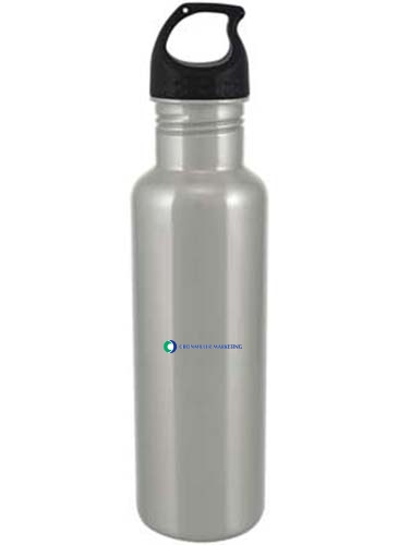 24 oz Single Wall 18/8 Stainless Steel Water Bottle
